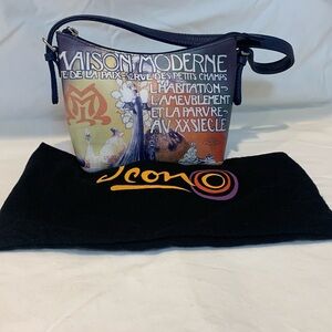 NWOT Icon Los Angeles Leather Handbag Paris France Maison Moderne J. Minot